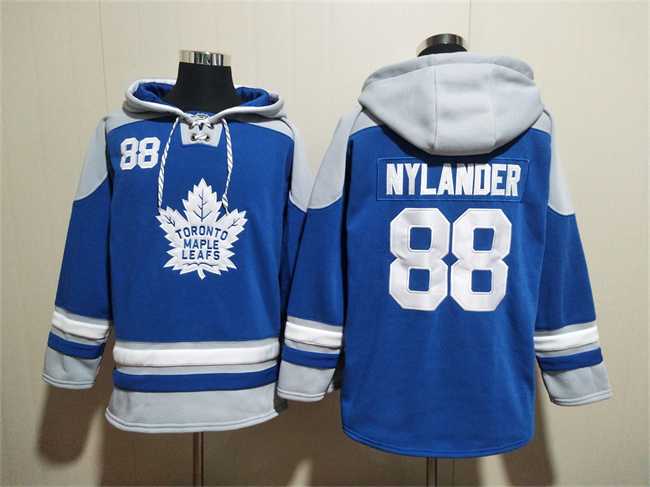 Men's Toronto Maple Leafs #88 William Nylander Blue Ageless Must-Have Lace-Up Pullover Hoodie,We sell and wholesale Men's Toronto Maple Leafs #88 William Nylander Blue Ageless Must-Have Lace-Up Pullover Hoodie on line form chian!